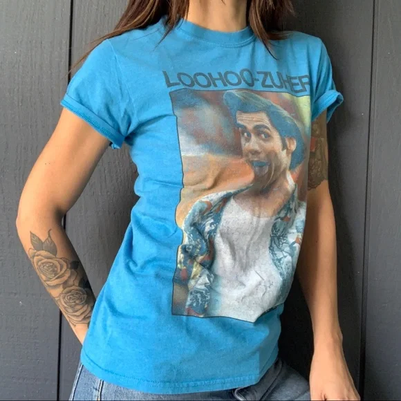 SOLD!!Ace Ventura faded tee Sz S - Picture 3 of 4